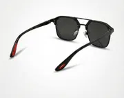 Visotime Modern Geometric Navigator Sunglasses – Polarized Dual-Tone Frame (Model 0017)_img_3
