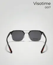 Visotime Modern Geometric Navigator Sunglasses – Polarized Dual-Tone Frame (Model 0017)_img_4
