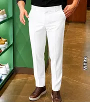 Fashionable premium white formal pant -china fabric_img_0