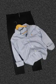 Formal black pant with old money shirt_img_0