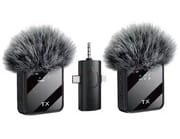 F11-2 3in 1 Wireless Collar Microphone for iPhone/Android/Type C_img_2