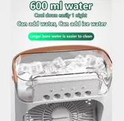 3 in 1 USB Portable Non Rechargeable Air Cooling Fan with Humidifier Purifier Mist and LED Light_img_3