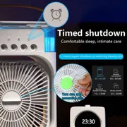 3 in 1 USB Portable Non Rechargeable Air Cooling Fan with Humidifier Purifier Mist and LED Light_img_4