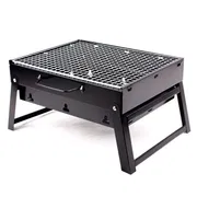 BBQ Grill Portable, Charcoal Barbecue Grill Smoker Grill for Outdoor Cooking Camping Hiking Picnics (P-3072)_img_3