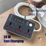 Maxline ML-804 4 USB Fast Charging Power Strip PD 20W QC 3.0 Multiplug Universal Socket_img_0