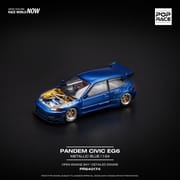 PopRace - PANDEM CIVIC EG6 METALLIC BLUE WITH OPEN HOOD_img_0