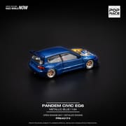 PopRace - PANDEM CIVIC EG6 METALLIC BLUE WITH OPEN HOOD_img_1