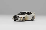 Motorhelix - Mitsubish Lancer Evolution IV Open-Hood, Visible Engine White Rally With Mud Effect_img_3