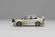 Motorhelix - Mitsubish Lancer Evolution IV Open-Hood, Visible Engine White Rally With Mud Effect_img_5