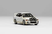 Motorhelix - Mitsubish Lancer Evolution IV Open-Hood, Visible Engine White Rally With Mud Effect_img_2