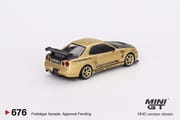 MiniGT - Nissan Skyline GT-R (R34) Top Secret Top Secret Gold_img_1