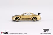 MiniGT - Nissan Skyline GT-R (R34) Top Secret Top Secret Gold_img_2