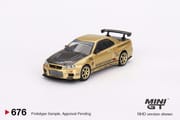 MiniGT - Nissan Skyline GT-R (R34) Top Secret Top Secret Gold_img_0