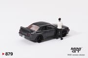 MiniGT - Nissan Skyline GT-R (R32) Gunmetal W/ Matsuda Figure Tsugio Matsuda Collection No.3 TAS 2025 Exclusive_img_1