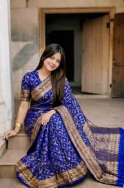 প্রিমিয়াম জাপানি সিল্ক শাড়ী উইথ ব্লাউজ পিস_img_0