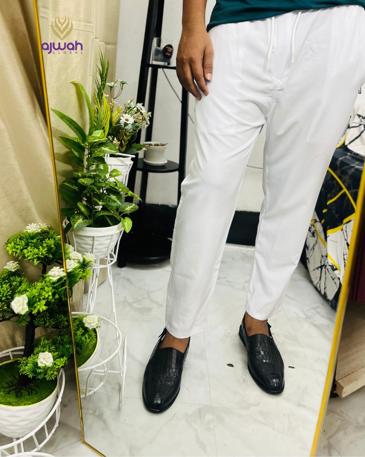 Ajwah Classic White Pajama_img_1