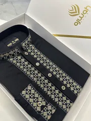 Black Regent Luxury Panjabi -A3B126_img_1