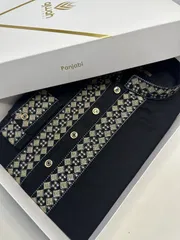 Black Regent Luxury Panjabi -A3B126_img_0