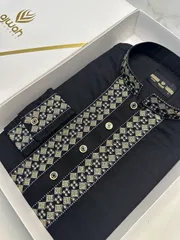 Black Regent Luxury Panjabi -A3B126_img_2