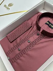 Deep Berry Elegance Panjabi -A3P150_img_1