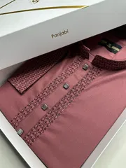 Deep Berry Elegance Panjabi -A3P150_img_0