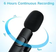 Wireless Lavalier Microphone (for USB C Android), Ponovo Dual Lapel Clip-on Mic for Phone Video Recording Live Stream Vlog YouTube TikTok(NO App/Bluetooth Needed)_img_4