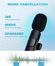 Wireless Lavalier Microphone (for USB C Android), Ponovo Dual Lapel Clip-on Mic for Phone Video Recording Live Stream Vlog YouTube TikTok(NO App/Bluetooth Needed)_img_3