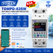 TOMZN TOMPD-63SW 63A WiFi Smart Circuit Breaker | Smart Life App Control | kWh Energy Metering | Voltage Current Leakage Protection | Timer Switch_img_0
