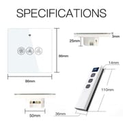 MOES WiFi Smart Fan regulator Switch | Touch + App + Voice + Remote Control Support | Speed Control & Timer_img_3