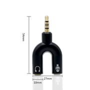 U-Shaped 3.5mm Audio Splitter Adapter – Headphone & Mic Converter_img_1