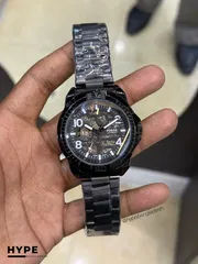 Fossil Chain Automatic Clear Glass (Black)_img_0
