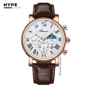 Chenxi Chronograph Moonphase (Brown-White)_img_0