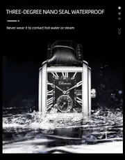 Chenxi Tank Watch (Silver-Black)_img_1