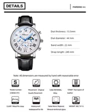 Chenxi Chronograph Moonphase (Silver-White)_img_1