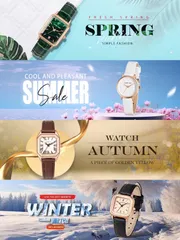 Lucky Fox 4PCS Watch Gift Box Set For Women_img_1