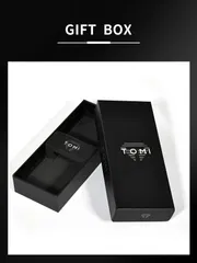 TOMI T-042 Men's Leather Belt Quartz Watch With Date (Blue)_img_1