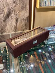 6 Slots Leather Watch Organizer Box (Brown-Cream)_img_1