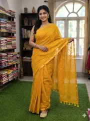 Embroidery Premium Half Silk Sharee_img_5
