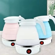 Foldable and Portable Teapot Water Heater 600ML Household Travel Electric Water Kettle 220V Kitchen Appliances Water Boiling Pot inva gadget_img_2