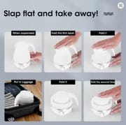 Foldable and Portable Teapot Water Heater 600ML Household Travel Electric Water Kettle 220V Kitchen Appliances Water Boiling Pot inva gadget_img_0