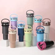 New Stainless Steel Thermos Cup Outdoor Sports Kettle American Big Mouth Portable Kettle Camping Children's Insulation Cup Inva gadget_img_1