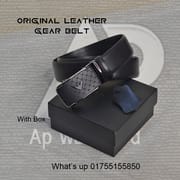 Premium Genuine Leather Armani Auto Gear Belt With Box_img_0
