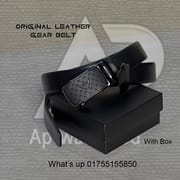 Premium Genuine Leather Armani Auto Gear Belt With Box_img_2