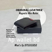 Magnetic Mini Wallet Original Leather With Box_img_5