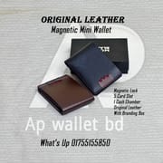 Magnetic Mini Wallet Original Leather With Box_img_6