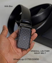 Premium Genuine Leather Gucci Auto Gear Belt With Box_img_3