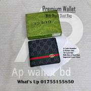Flag Logo Gucci Premium Short Wallet with OG Box & Dust bag_img_4