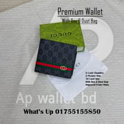 Flag Logo Gucci Premium Short Wallet with OG Box & Dust bag_img_1