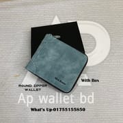 Men Bense Round Zipper Premium Wallet With Box_img_3