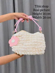 Beach Flowers nylon fabric bag_img_10